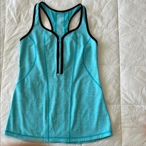 Zella Teal Racerback Athletic Tank